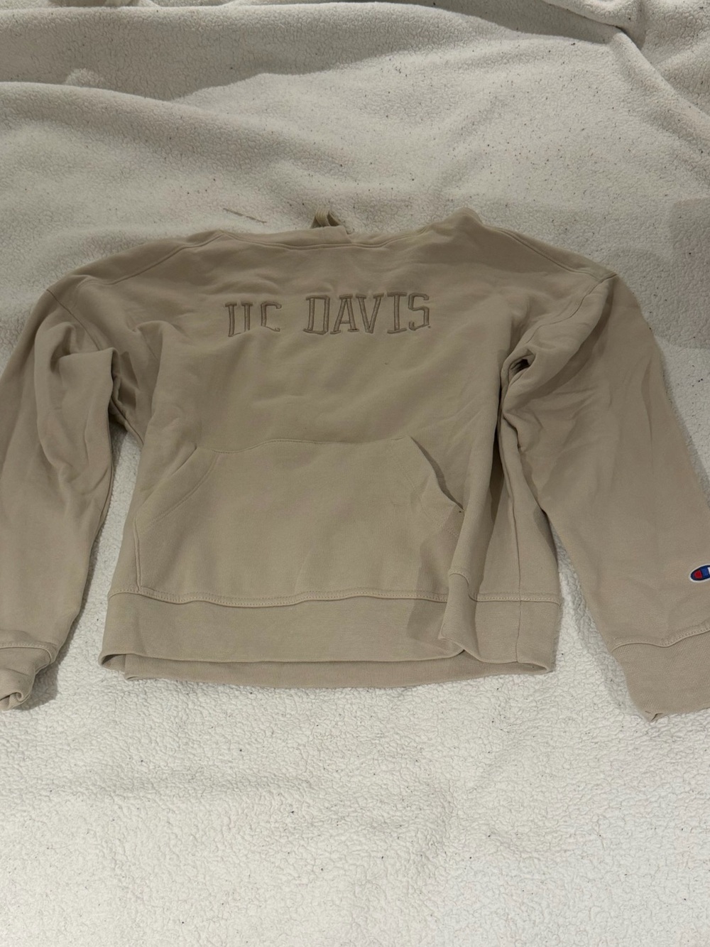 Champion Beige UC Davis Crewneck Sweatshirt